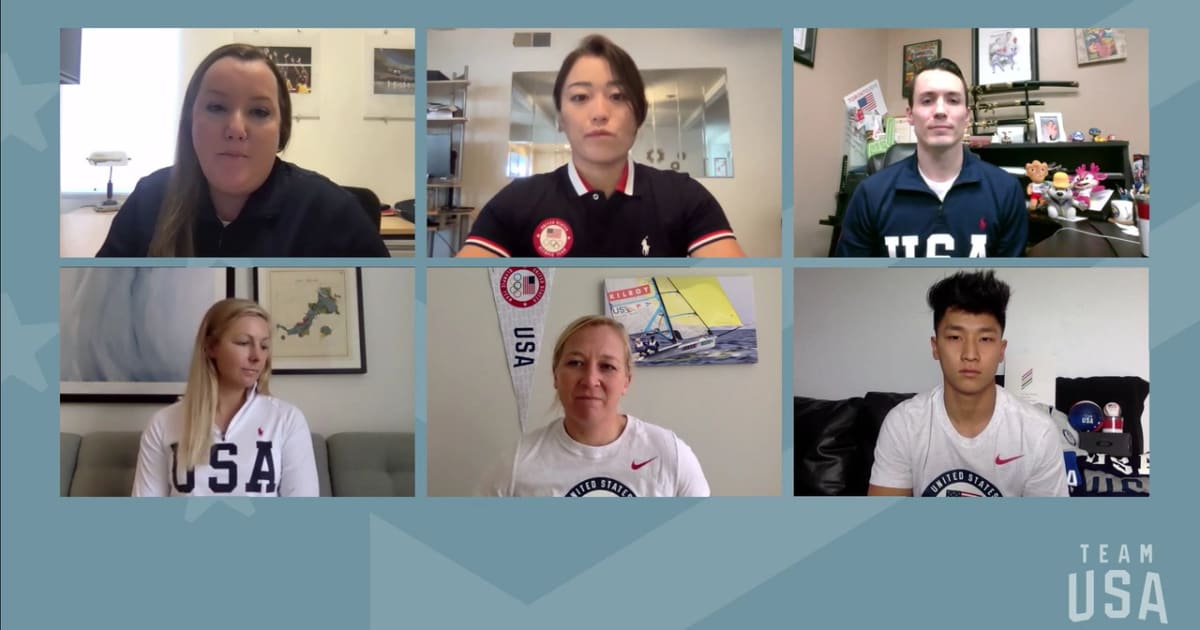 Team USA Sakura Kokumai, Tom Scott, Stephanie Roble, Maggie Shea, Yul(04)